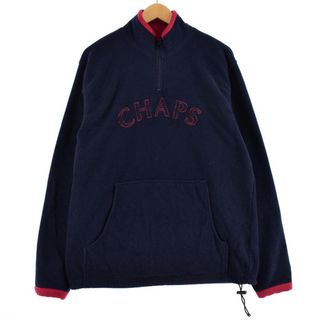 チャップス(CHAPS)の古着 チャップス CHAPS ハーフジップ フリースプルオーバー メンズM /eaa296033(その他)