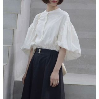 ザラ(ZARA)の2WAYホワイトブラウス(シャツ/ブラウス(長袖/七分))