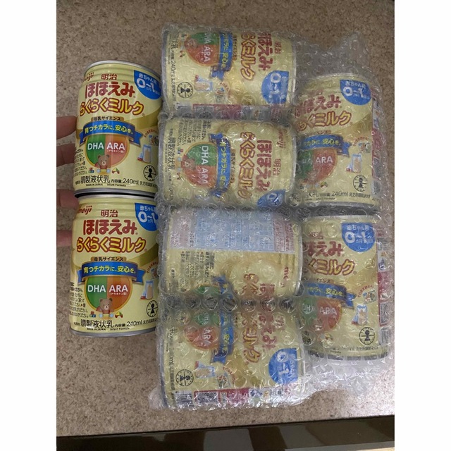 明治(メイジ)のほほえみ らくらくミルク 8缶 キッズ/ベビー/マタニティの授乳/お食事用品(その他)の商品写真