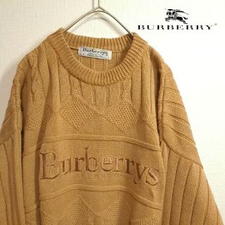 バーバリー(BURBERRY) ニット/セーター(メンズ)（ブラウン/茶色系）の