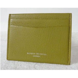 ダンヒル(Dunhill)の美品　ダンヒル　dunhill　レザー　カーキ系　定期入れ　名刺入れ　パスケース(名刺入れ/定期入れ)