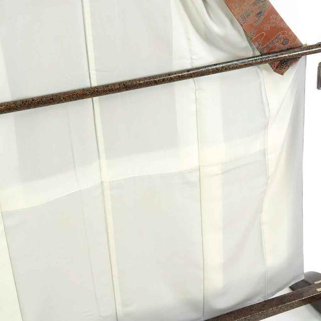 小紋 身丈162cm 裄66cm 前幅22cm 後幅28cm 袖丈49cm 正絹(シルク) レディース 袷仕立 秋冬春用 茶色 裄Mサイズ 美品 リサイクル リユース 5