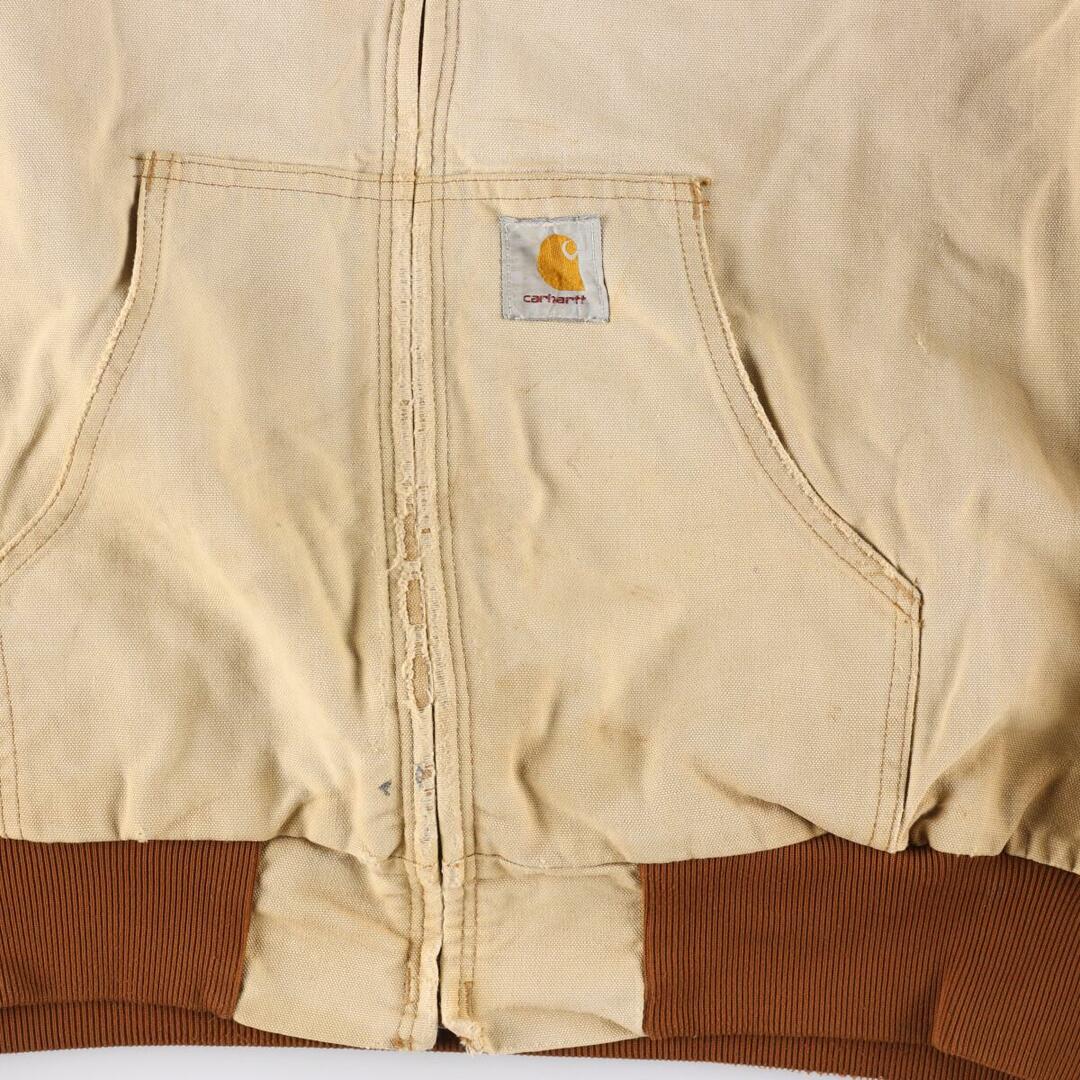 廃盤商品 古着 80年代 カーハート Carhartt アクティブジャケット ダック地フルジップパーカー USA製 メンズXXL ヴィンテージ /eaa296365