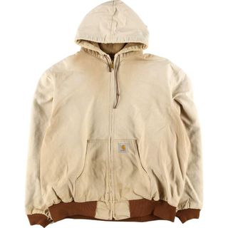 カーハート(carhartt)の古着 80年代 カーハート Carhartt アクティブジャケット ダックフルジップパーカー USA製 メンズXXL ヴィンテージ /eaa296365(その他)