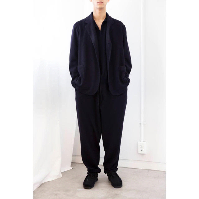 COMOLI 20AW ウールピンシルク ジャケット NAVY 3