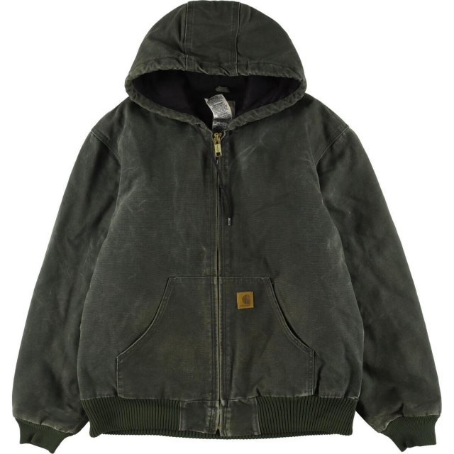 古着 カーハート Carhartt アクティブジャケット ダック地フルジップパーカー メンズM /eaa297683 全品送料0円 