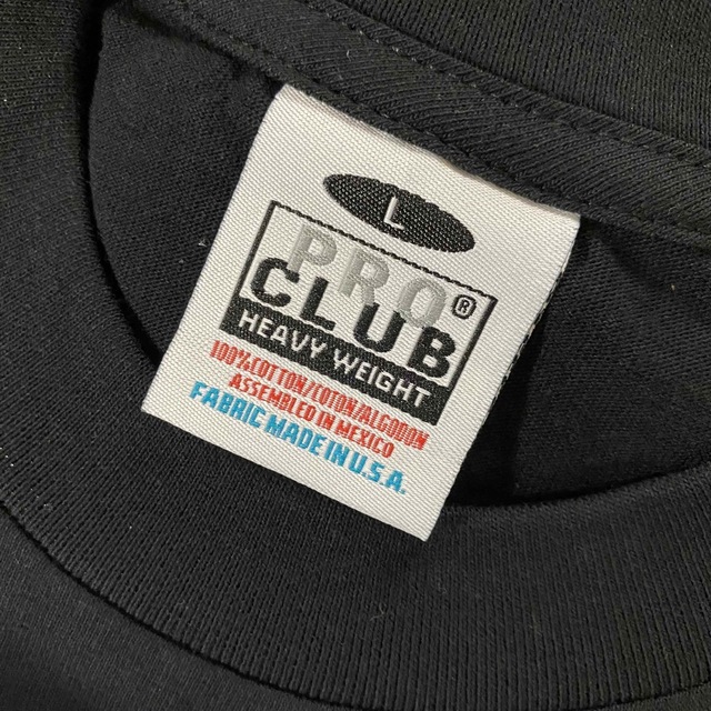 PRO CLUB(プロクラブ)の新品未使用 プロクラブ 厚手 無地 半袖Tシャツ ヘビーウエイト 黒２枚 L メンズのトップス(Tシャツ/カットソー(半袖/袖なし))の商品写真