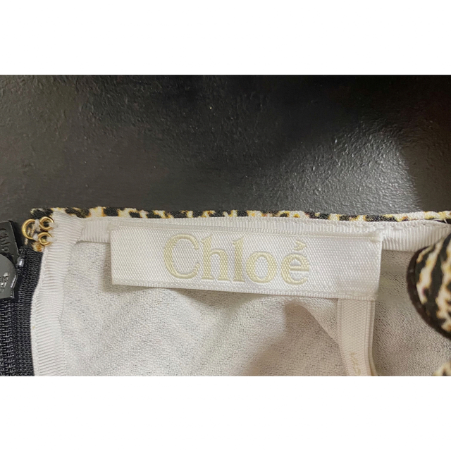 Chloe(クロエ)のChloe クロエ　ワンピース　ドレス　茶色 レディースのワンピース(ひざ丈ワンピース)の商品写真