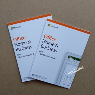 マイクロソフト(Microsoft)のOffice Home & Business 2019   2枚セット(PC周辺機器)