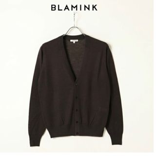 ブラミンク(BLAMINK)のBLAMINK ブラミンク カシミヤシルクVネックカーディガン(カーディガン)