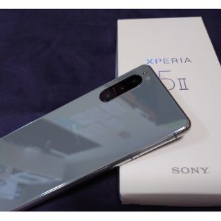 ソニー(SONY)の【超美品】xperia5Ⅱ　SIMフリー(スマートフォン本体)