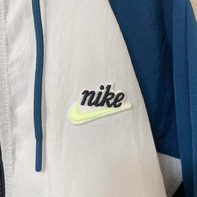 【小文字ロゴ】NIKE ナイロンパーカー　マルチカラー　L 5