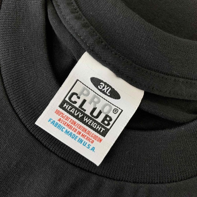 PRO CLUB(プロクラブ)の新品未使用 プロクラブ 厚手 無地 半袖Tシャツ ヘビーウエイト 黒２枚 3XL メンズのトップス(Tシャツ/カットソー(半袖/袖なし))の商品写真