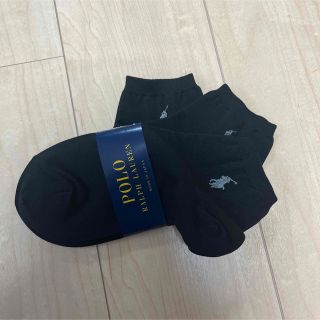 ポロラルフローレン(POLO RALPH LAUREN)の【新品】レディース　RALPH LAUREN ラルフ ローレン　靴下　黒(ソックス)