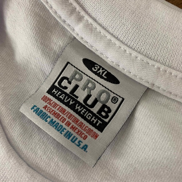 PRO CLUB(プロクラブ)の新品未使用 プロクラブ 厚手 無地 半袖Tシャツ ヘビーウエイト 白黒２枚3XL メンズのトップス(Tシャツ/カットソー(半袖/袖なし))の商品写真