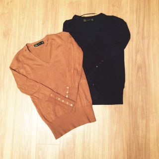 ザラ(ZARA)のZARAのＶネックニットセット(ニット/セーター)