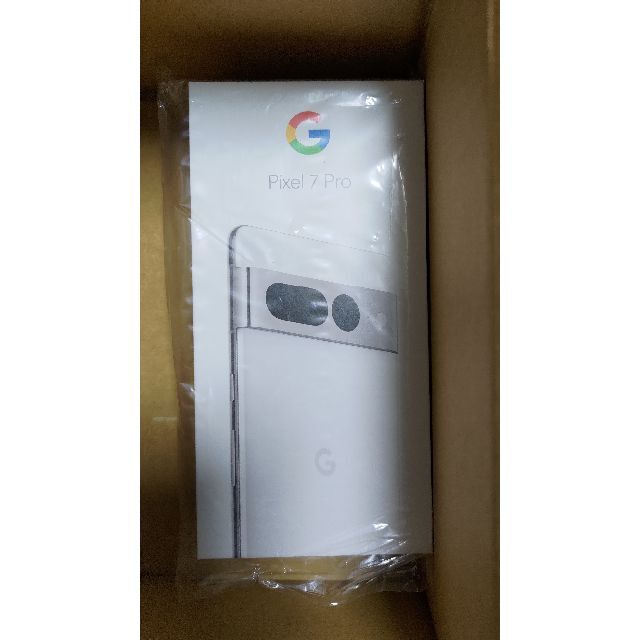 Google Pixel(グーグルピクセル)のGooglePixel7 PRO 128GB Snow（新品未開封） スマホ/家電/カメラのスマートフォン/携帯電話(スマートフォン本体)の商品写真