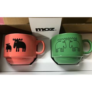 モズ(moz)のグリーン様専用⭐︎【新品・未使用】moz マグカップ 2個セット　箱あり(グラス/カップ)