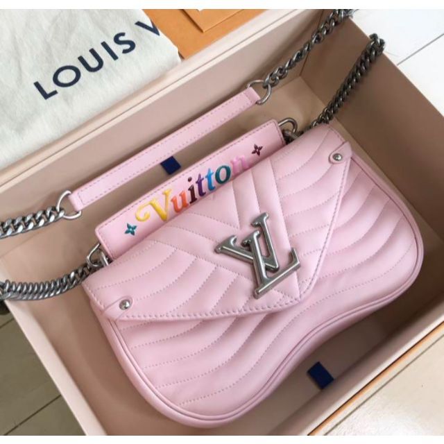 LOUIS VUITTON - Louis Vuitton New Wave MM ピンク カーフレザー