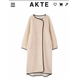 アクテ(AKTE)のAKTE 新品未使用ボアコート(ロングコート)