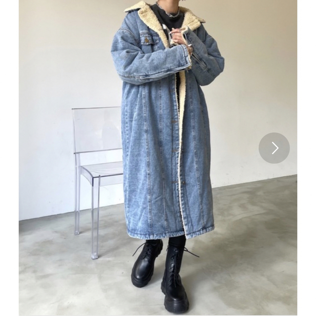 裏ボア デニムロングコートの通販 by ALOHA𓇼𓆉's shop|ラクマ 裏ボア デニムロングコートの通販 by ALOHA𓇼𓆉's shop|ラクマ