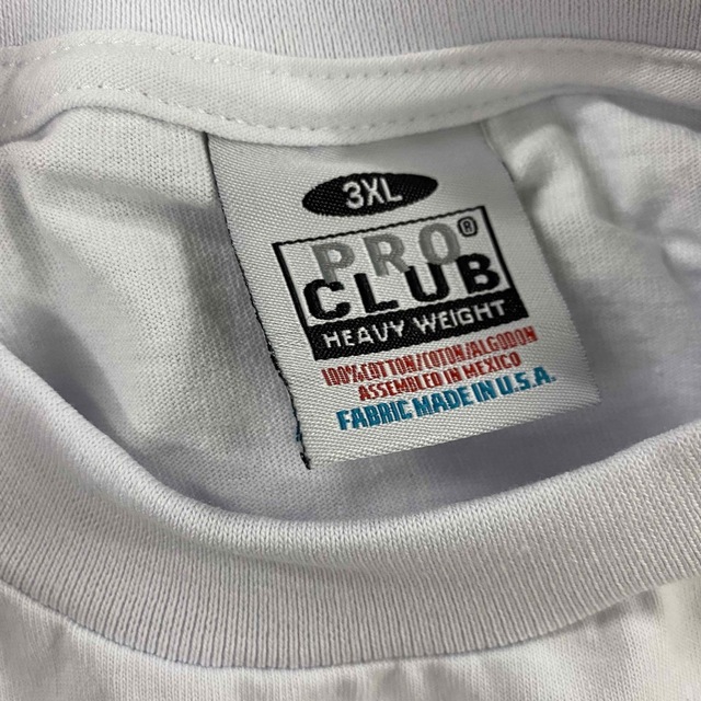 PRO CLUB(プロクラブ)の新品 プロクラブ 無地 半袖Tシャツ ヘビーウエイト 白黒2枚セット 3XL メンズのトップス(Tシャツ/カットソー(半袖/袖なし))の商品写真