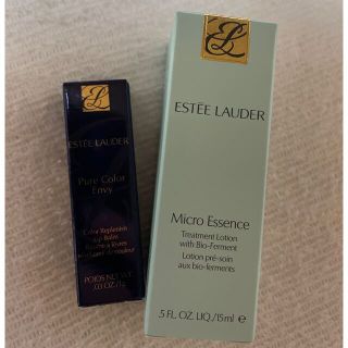 エスティローダー(Estee Lauder)のエスティローダー　マイクロエッセンスローション  リップバーム　新品未使用(化粧水/ローション)