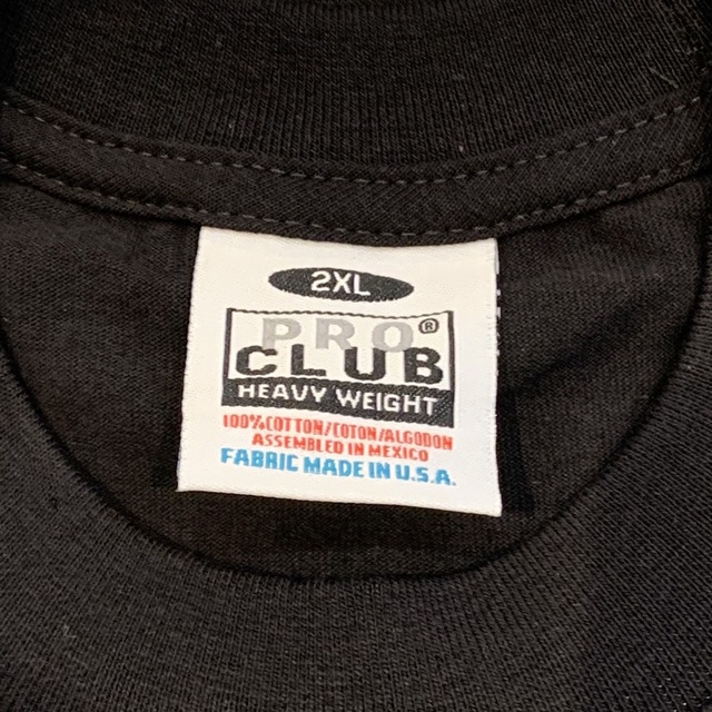 PRO CLUB(プロクラブ)の新品 プロクラブ 無地 半袖Tシャツ ヘビーウエイト 黒3枚セット 2XL メンズのトップス(Tシャツ/カットソー(半袖/袖なし))の商品写真