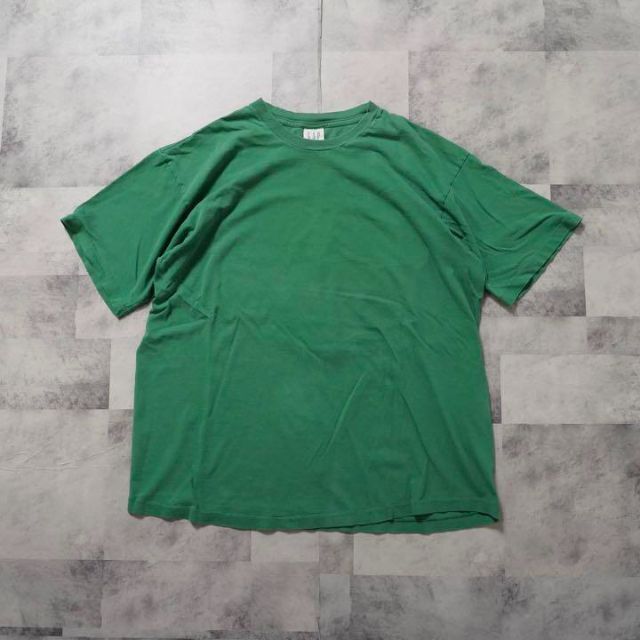 GAP(ギャップ)のGAP USA製　Tシャツ　緑　オールドギャップ　90s Lサイズ　ゆるだぼ メンズのトップス(Tシャツ/カットソー(半袖/袖なし))の商品写真