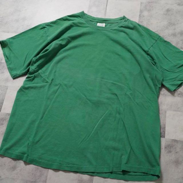 GAP(ギャップ)のGAP USA製　Tシャツ　緑　オールドギャップ　90s Lサイズ　ゆるだぼ メンズのトップス(Tシャツ/カットソー(半袖/袖なし))の商品写真