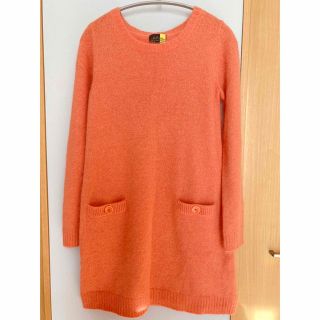 アーペーセー(A.P.C)の★値下げ【ほぼ未使用】A.P.C  ニット　ワンピース　M　ピンク　レディース(ひざ丈ワンピース)