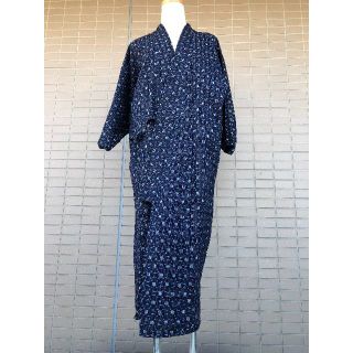 着物リメイク　作務衣　水屋着　　ロング丈(その他)
