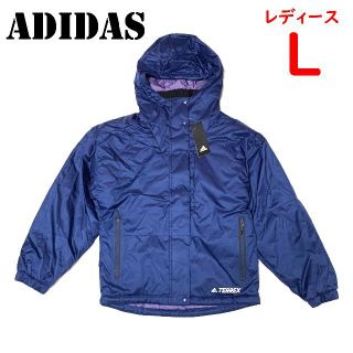 アディダス(adidas)の＜新品＞　Lサイズ　アディダス　レディース パデッドジャケット　ネイビー(その他)