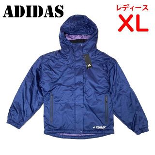 アディダス(adidas)の＜新品＞　XLサイズ　アディダス　レディース パデッドジャケット　ネイビー(その他)