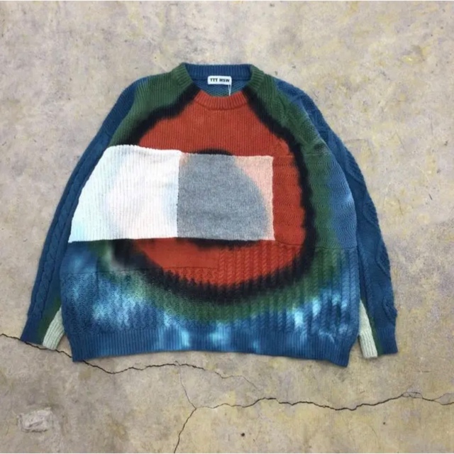 ttt msw 22ss Crazy pattern knit M size-