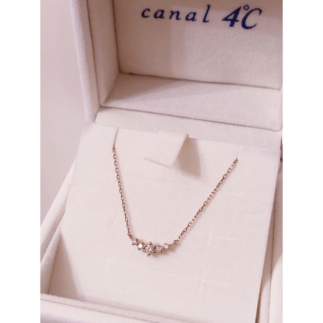 canal４℃(カナルヨンドシー)のカール様　canal4℃ K18 ピンクゴールド　ダイヤモンドネックレス レディースのアクセサリー(ネックレス)の商品写真