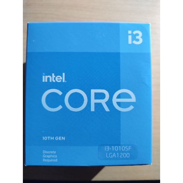 PC/タブレットCore i3-10105F 第10世代プロセッサー　LGA1200