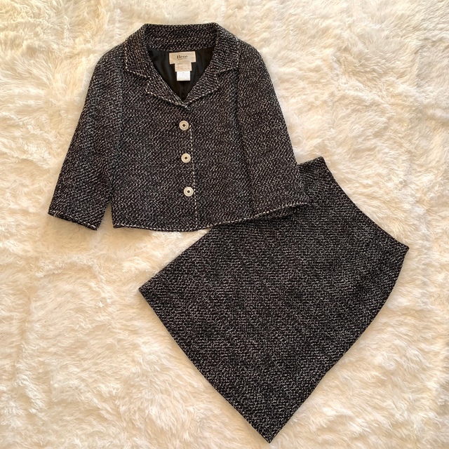 ひざ丈ワンピース ルネ Rene スーツ シルクウールセットアップ 38 TISSUE製