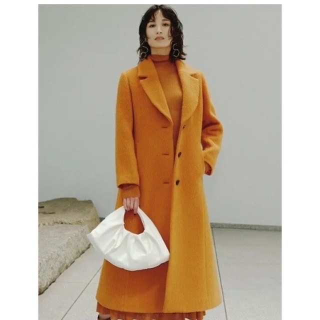 桜の花びら(厚みあり) アクネ ALPACA素材ロングコート - crumiller.com