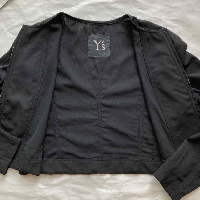 【Y's  】ワイズ　ノーカラージャケット ブラック 5