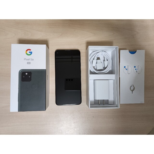 Google Pixel(グーグルピクセル)のmagiさん専用　　Google pixel 5a justblack 残債無し スマホ/家電/カメラのスマートフォン/携帯電話(スマートフォン本体)の商品写真