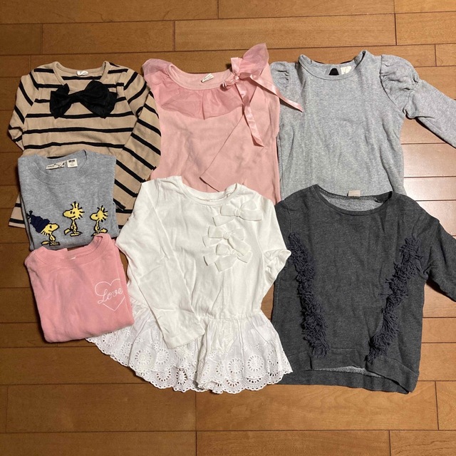 お値下げ☆110センチ☆トップス7点セット☆ キッズ/ベビー/マタニティのキッズ服女の子用(90cm~)(その他)の商品写真