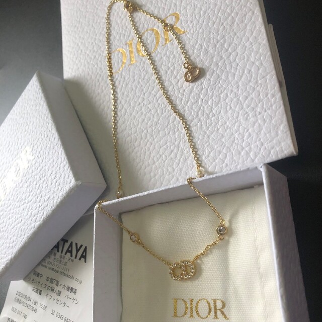 DIOR CLAIR D LUNE ネックレス メタル・レジンパール・クリスタル-