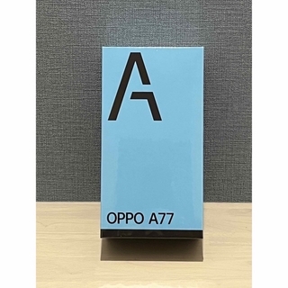 オッポ(OPPO)の【FAYSAL様専用】OPPO A77  ブルー　新品・未使用(スマートフォン本体)