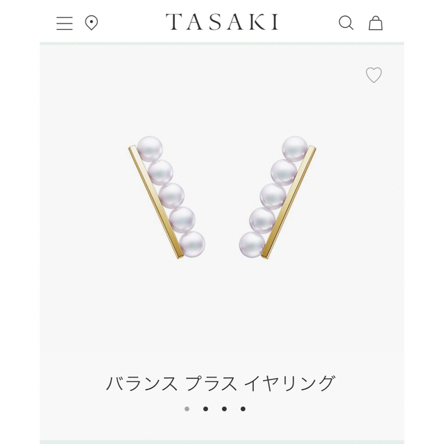 tasaki バランスプラス　ピアス　YG