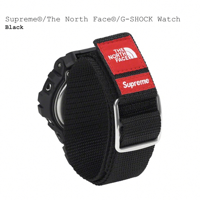 Supreme/The North Face G-SHOCK Watch 黒