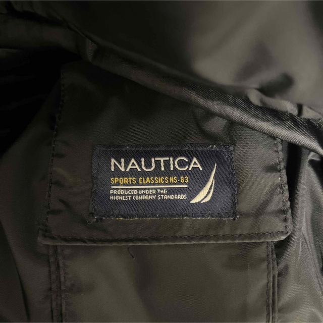 NAUTICA(ノーティカ)の90-00's NAUTICA ダウンジャケット L 黒 ナイロン 即日発送 メンズのジャケット/アウター(ダウンジャケット)の商品写真