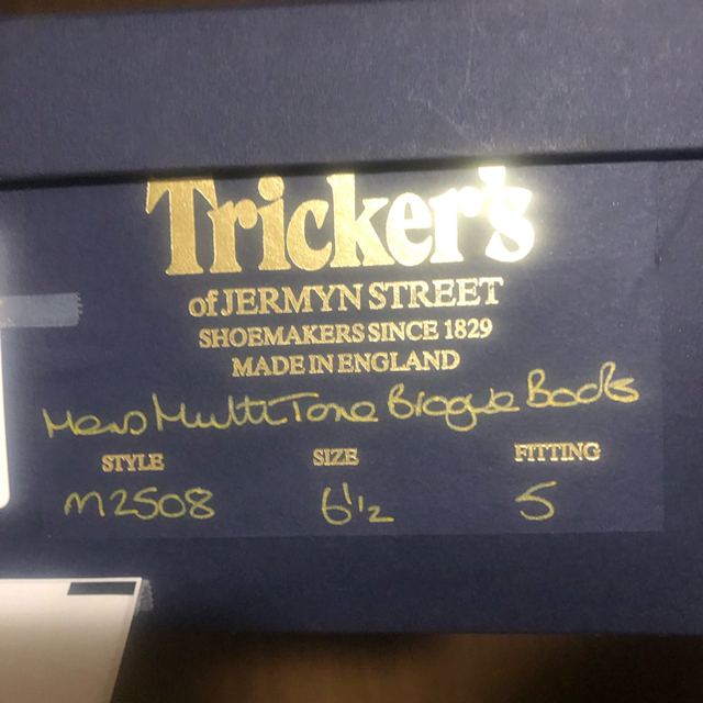 Trickers(トリッカーズ)のTricker's × Hummingbirds'hill Black 6.5 メンズの靴/シューズ(ブーツ)の商品写真