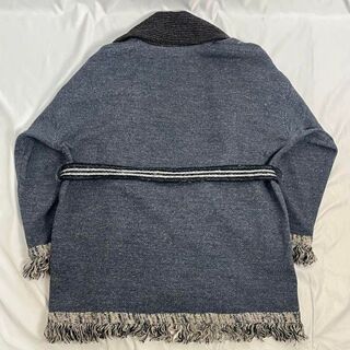 【未使用品】45R インディゴ フリンジ 羽織 ジャケット 定価89000円