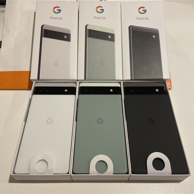 Google(グーグル)のGoogle Pixel 6a 128GB 本体 3台セット スマホ/家電/カメラのスマートフォン/携帯電話(スマートフォン本体)の商品写真